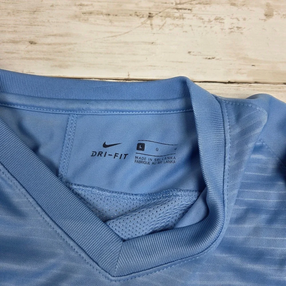 Nike Soccer Jersey Men Large Navy Blue Light Blue 894293 #7‎ Wolf Crest 7 Lot 2